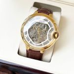 Ballon Bleu de Cartier 44*12mm 316L Steel Citizen Automatic Movement Skeleton Face Men Watch